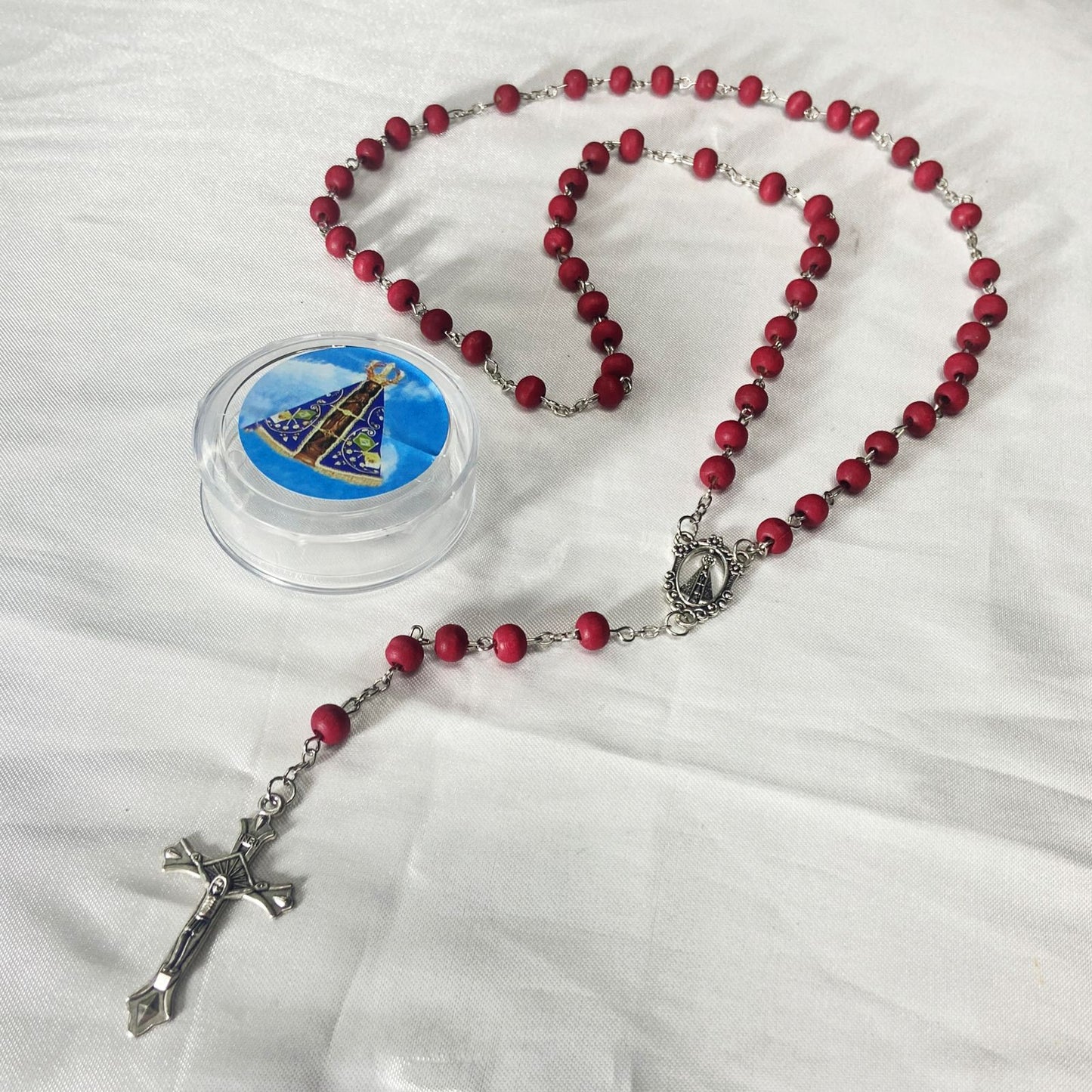 TERÇO PERFUMADO NOSSA SENHORA APARECIDA 6MM (6 UNIDADES)