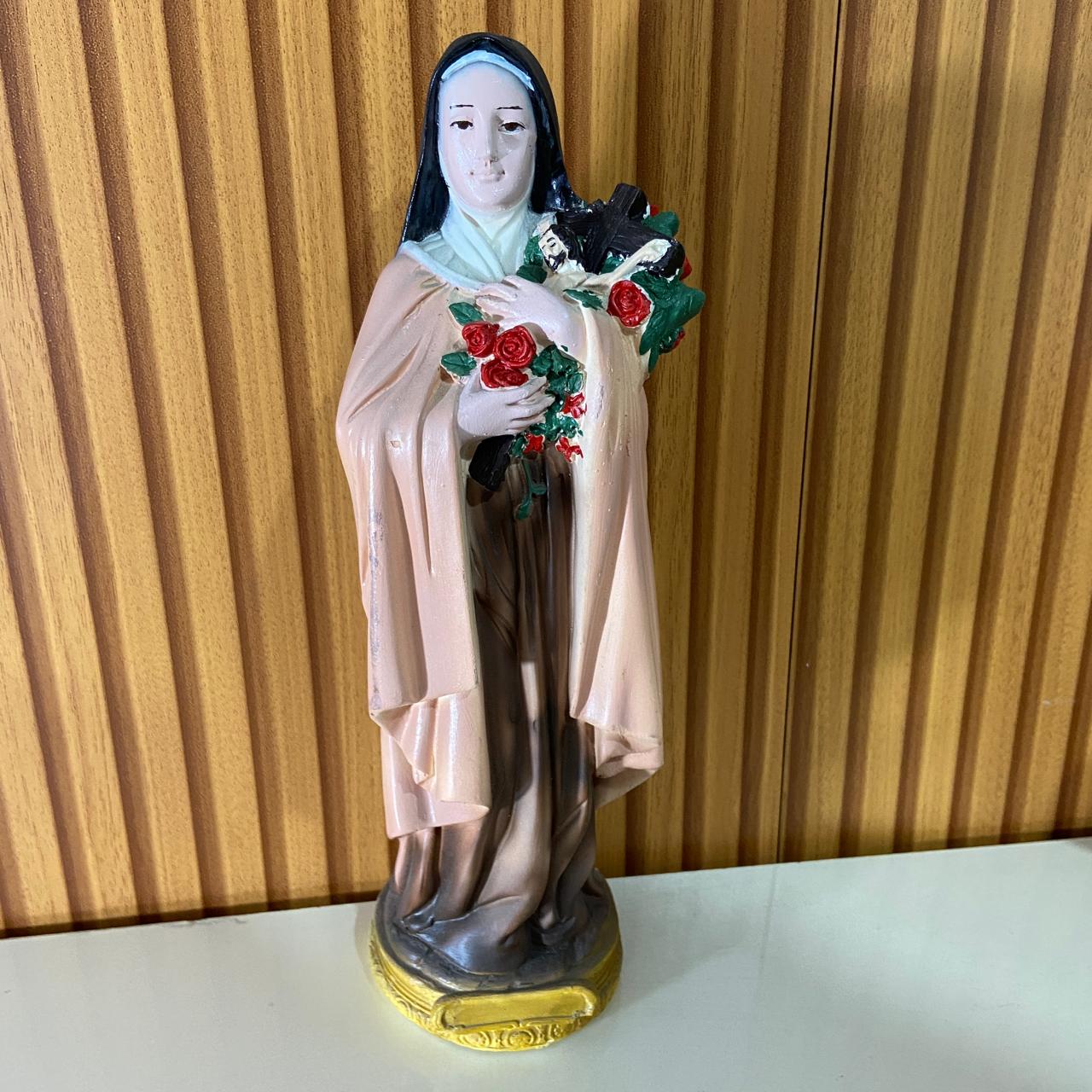 IMAGEM DE GESSO SANTA TERESINHA 30CM (1 UNIDADE)