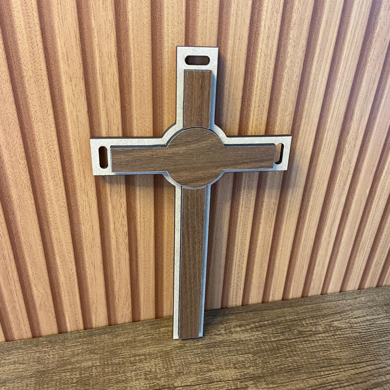 CRUCIFIXO MDF SEM CRISTO 27CM (1 UNIDADE)