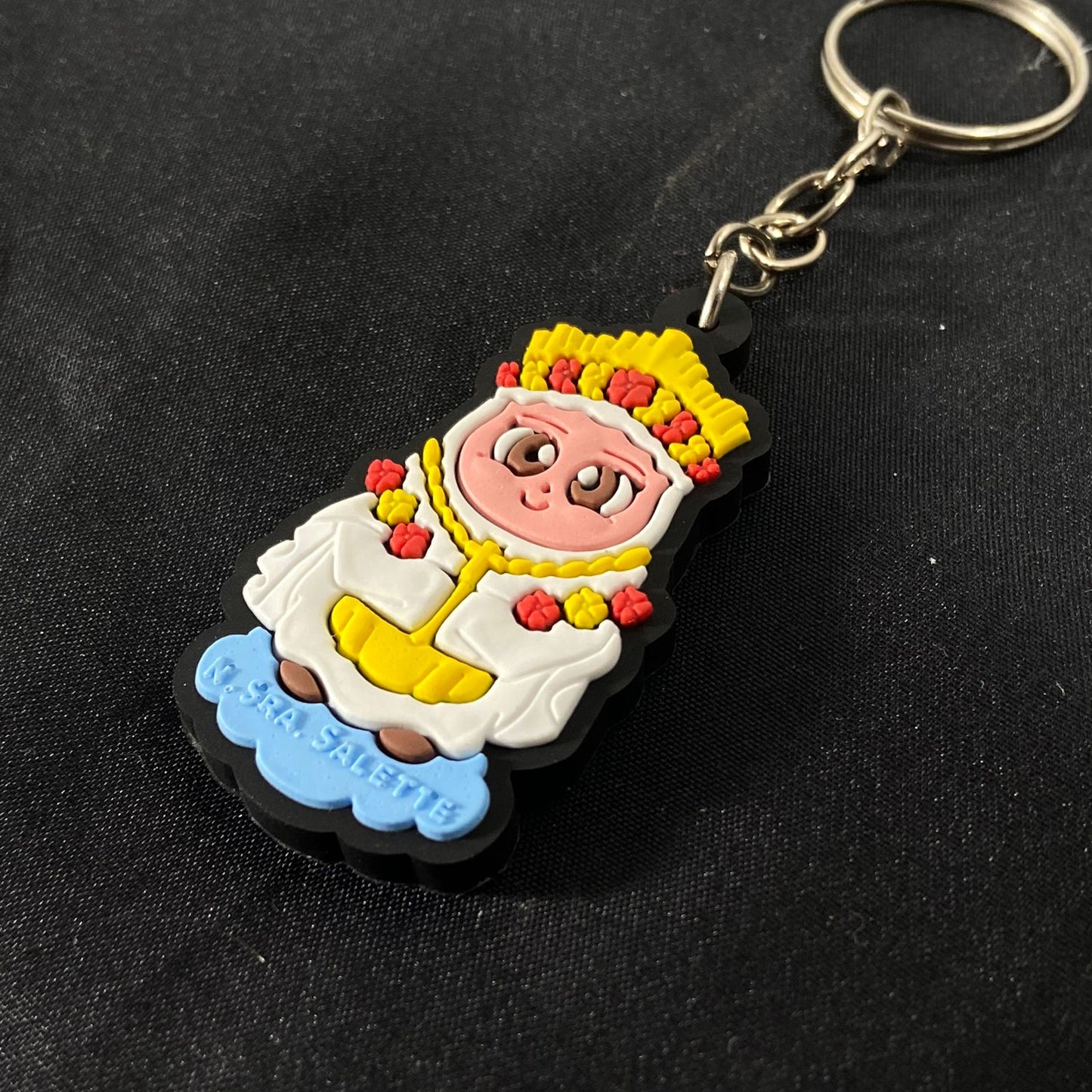 CHAVEIRO EMBORRACHADO NOSSA SENHORA DE SALETTE (12 UNIDADES)