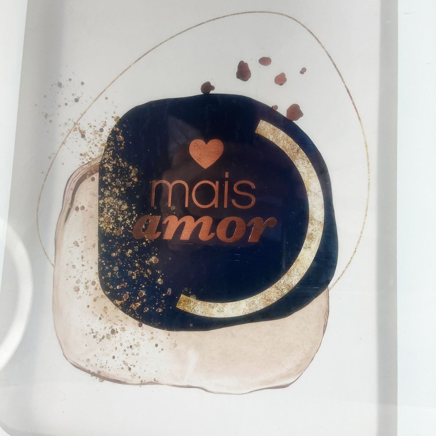 QUADRO DECORATIVO FRASE MAIS AMOR 20X25 (1 UNIDADE)