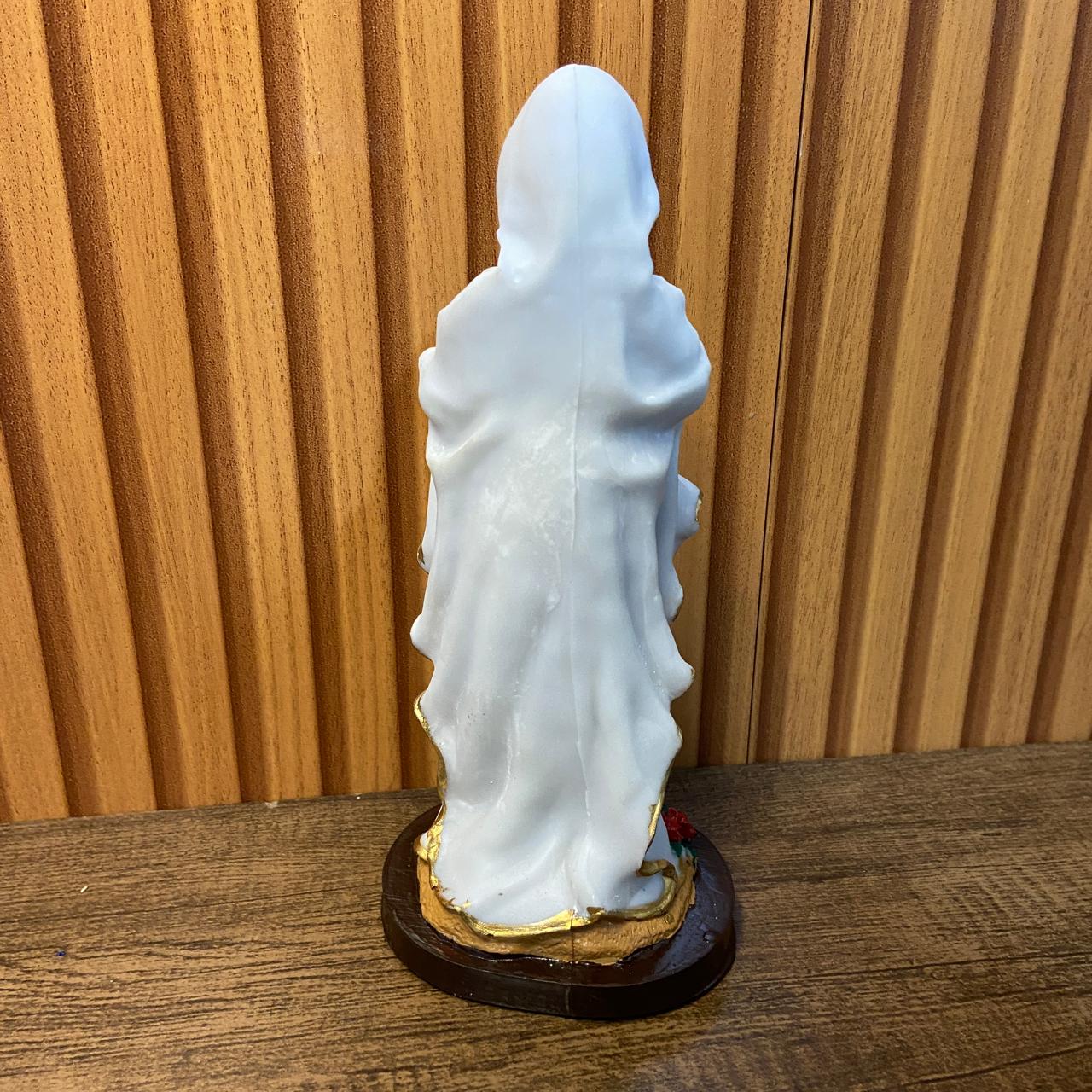 IMAGEM DE RESINA NACIONAL NOSSA SENHORA DE LOURDES 20CM (1 UNIDADE)
