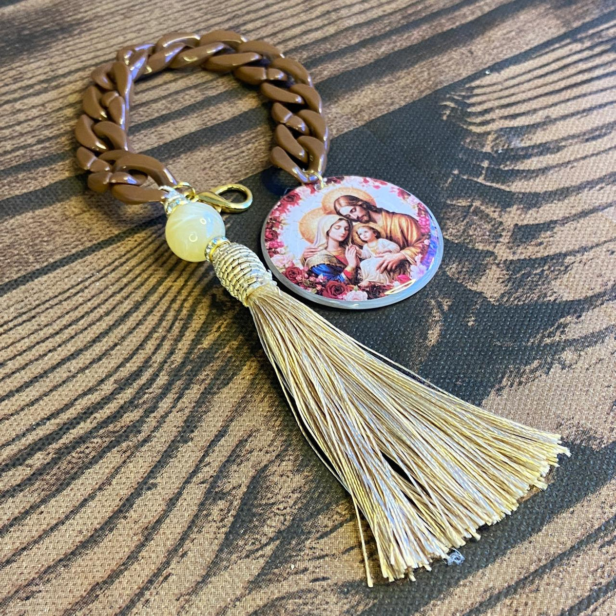 ELO DA CONSAGRAÇÃO MEDALHÃO RESINADO SAGRADA FAMÍLIA (1 UNIDADE)