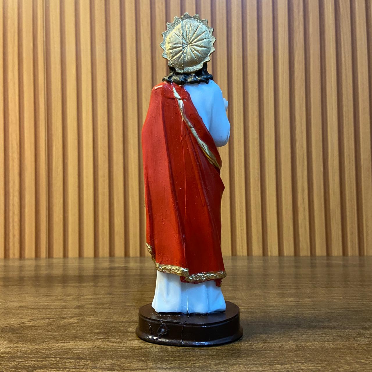 IMAGEM DE RESINA NACIONAL SAGRADO CORAÇÃO DE JESUS 20CM (1 UNIDADE)