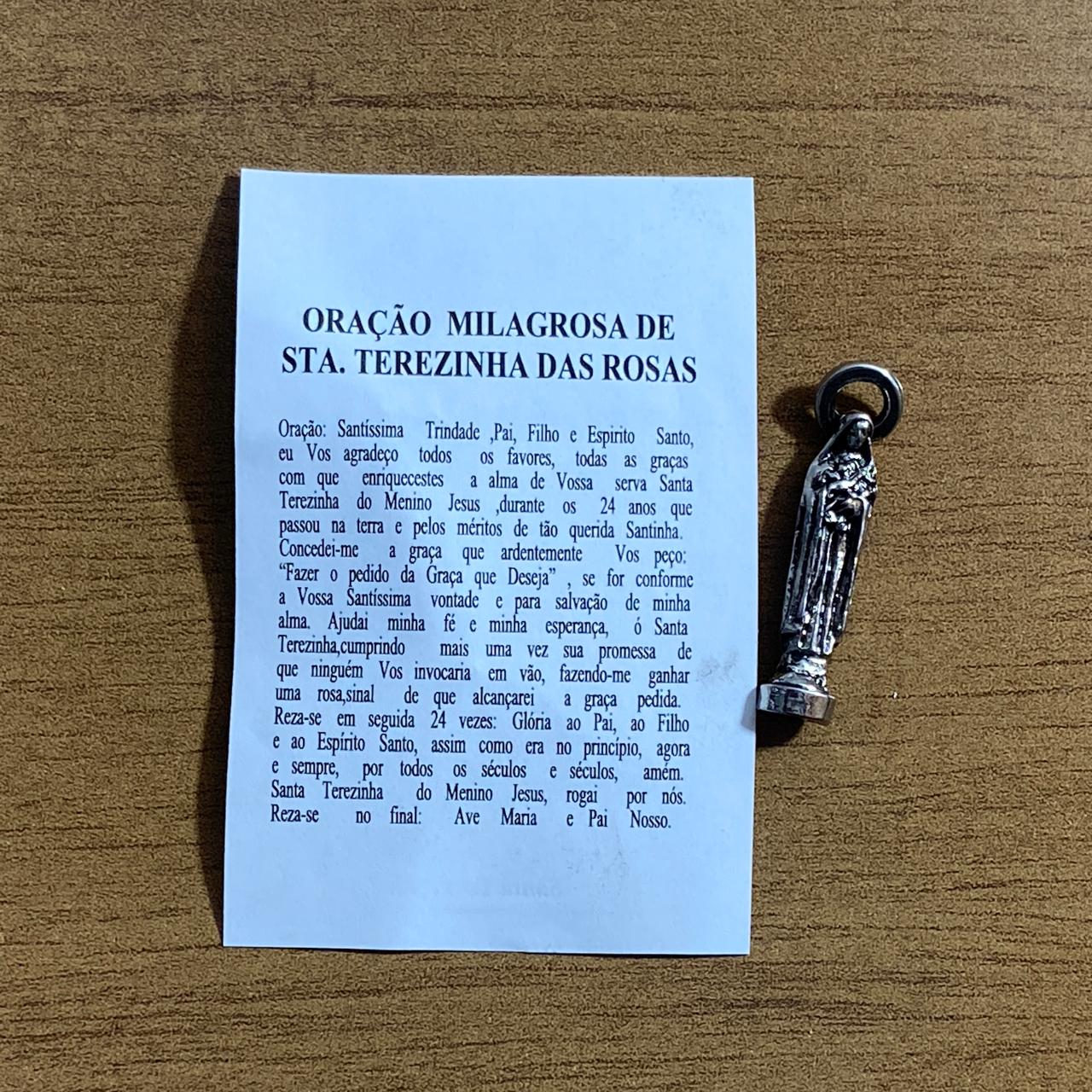 SANTO CHUMBO DE BOLSO SANTA TERESINHA (12 UNIDADES)