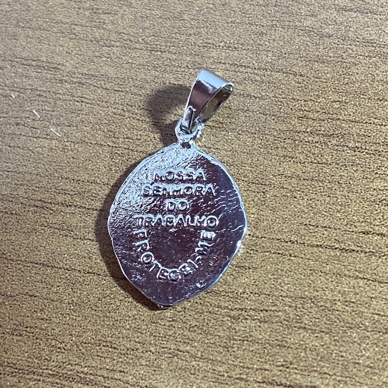 PINGENTE PRATEADO NOSSA SENHORA DO TRABALHO (6 UNIDADES)