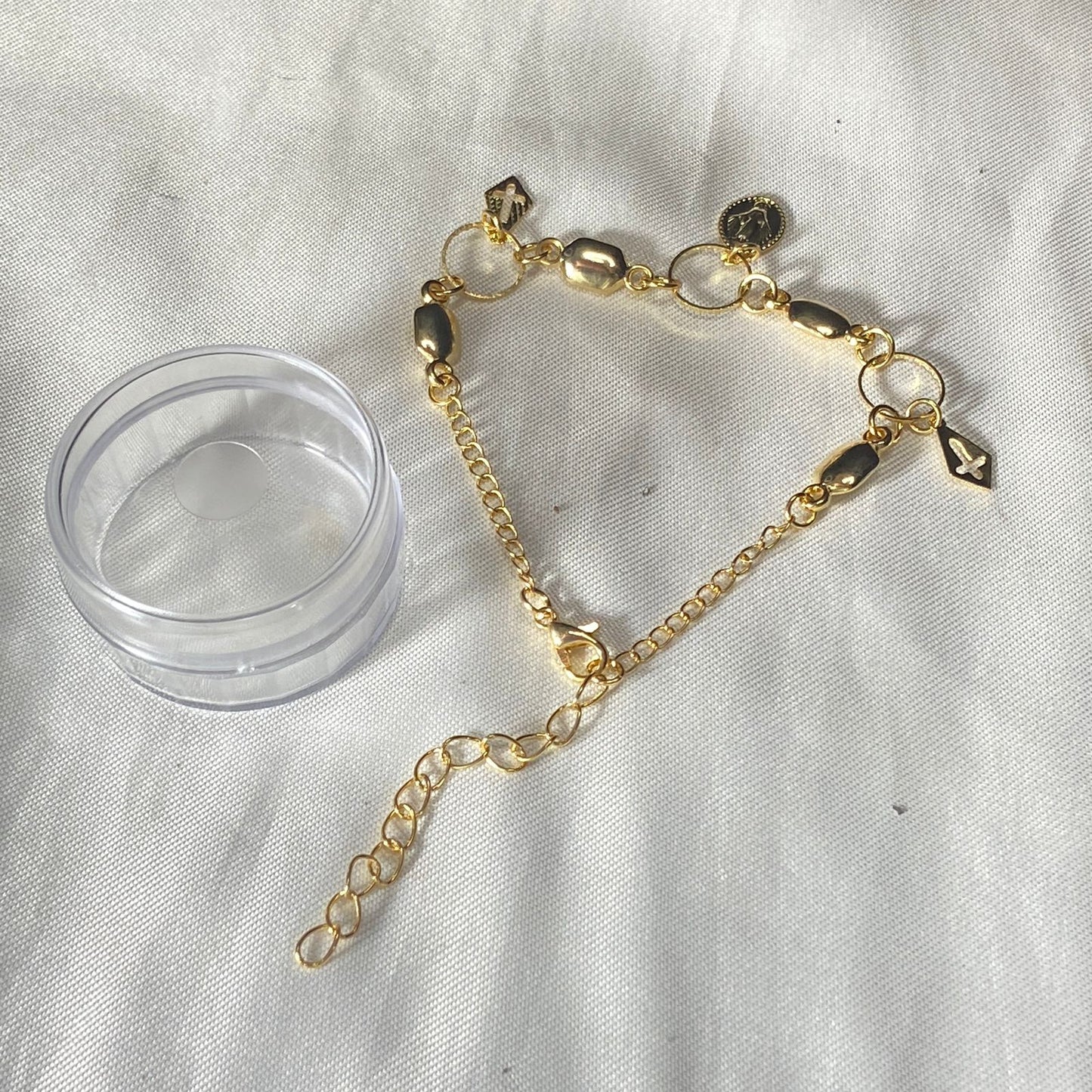 PULSEIRA DOURADA NOSSA SENHORA DAS GRAÇAS (3 UNIDADES)