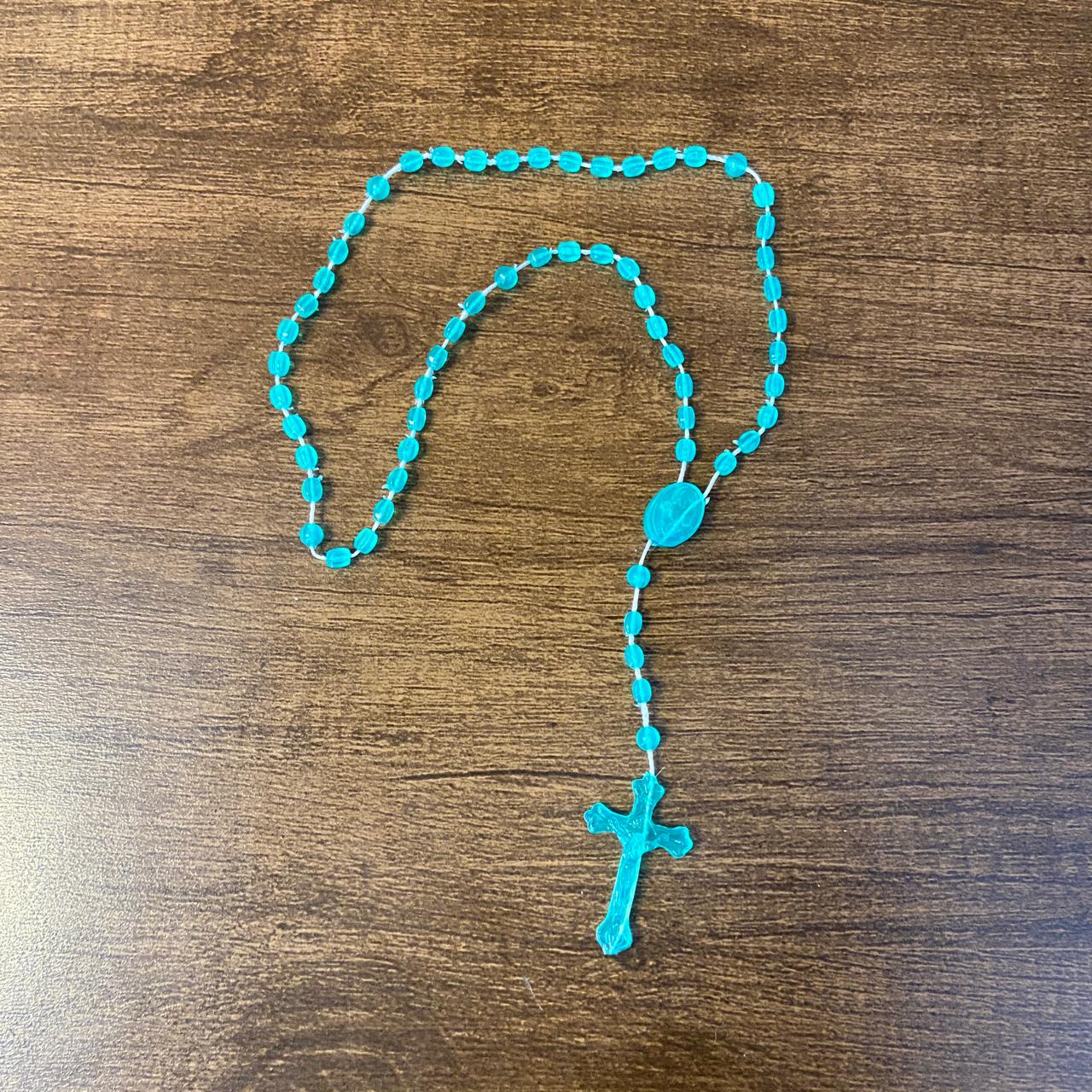 TERÇO ACRÍLICO P VERDE CLARO (12 UNIDADES)