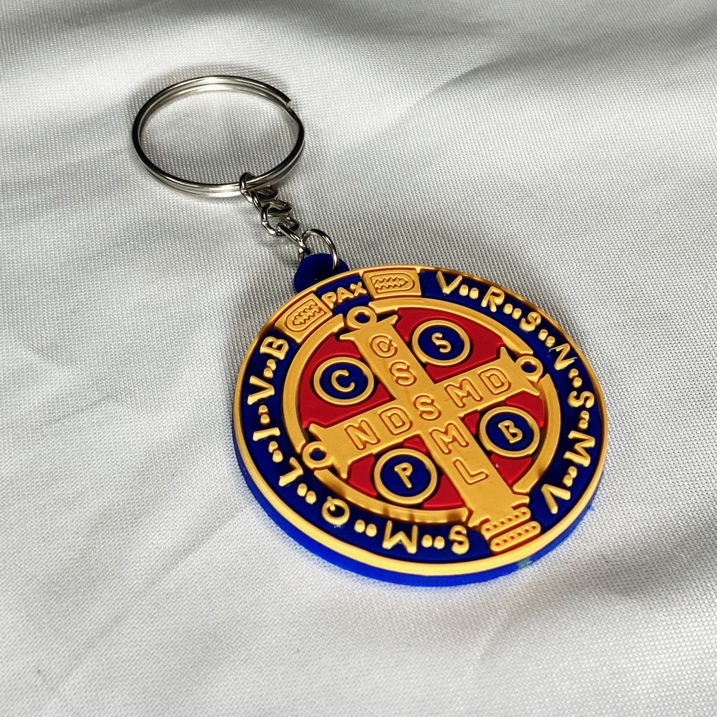 CHAVEIRO EMBORRACHADO MEDALHA SÃO BENTO MOD2 (12 UNIDADES)