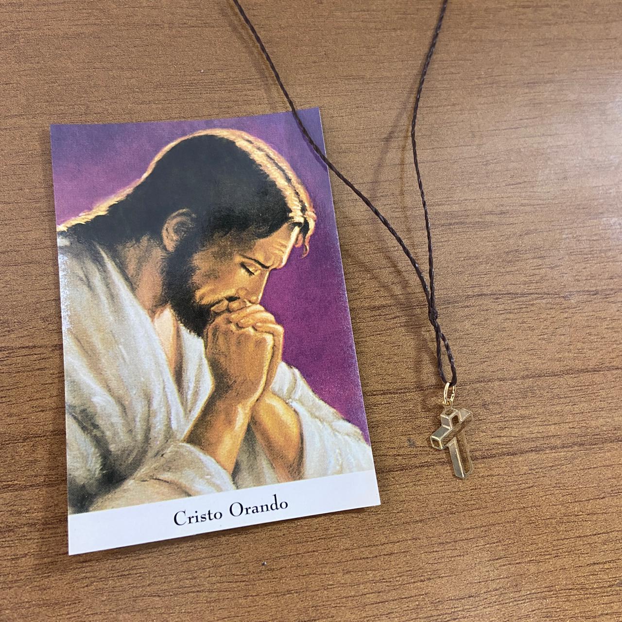 CORDÃO COM CRUZ 3D (05 UNIDADES)