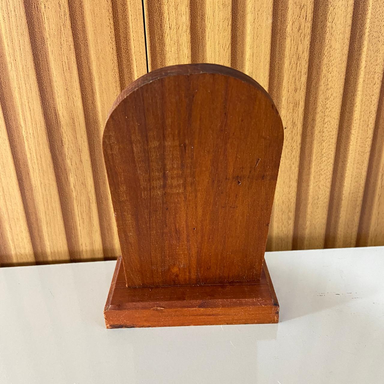 ADORNO DE MESA MADEIRA NOSSA SENHORA APARECIDA 15CM (1 UNIDADE)