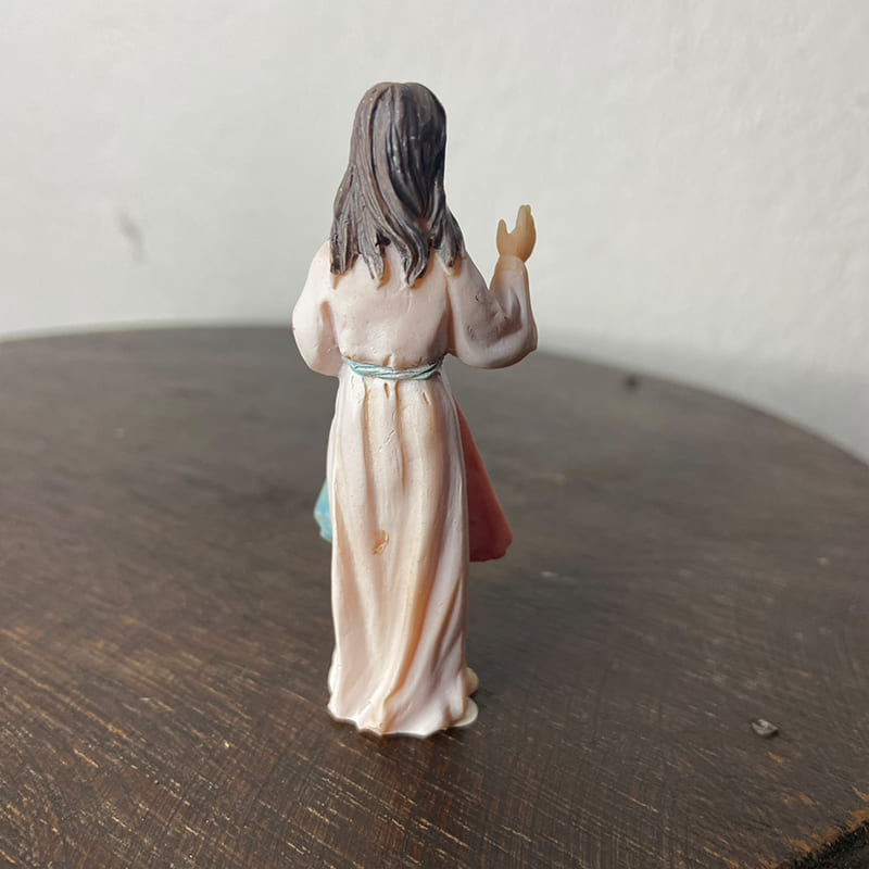 IMAGEM DE RESINA IMPORTADA JESUS MISERICORDIOSO 08CM (1 UNIDADE)