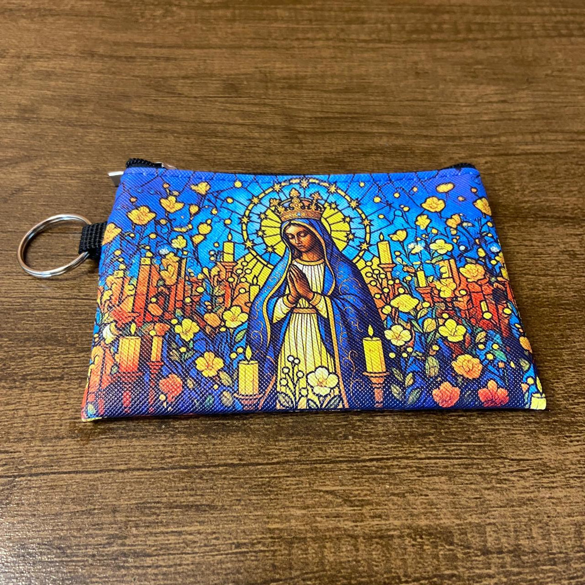 BOLSA PORTA MOEDAS NOSSA SENHORA APARECIDA MOD4 (1 UNIDADE)