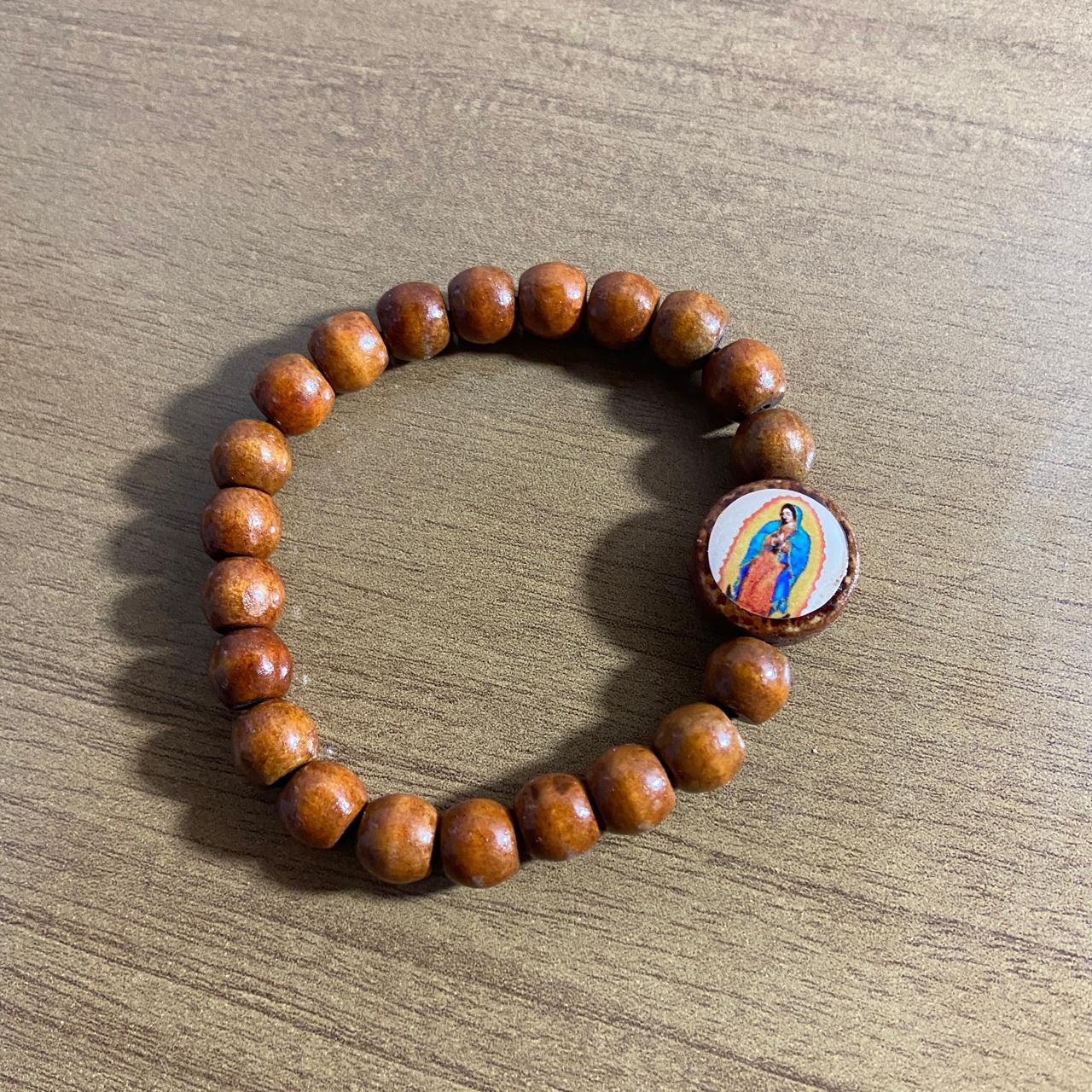 PULSEIRA DE MADEIRA NOSSA SENHORA DE GUADALUPE (12 UNIDADES)