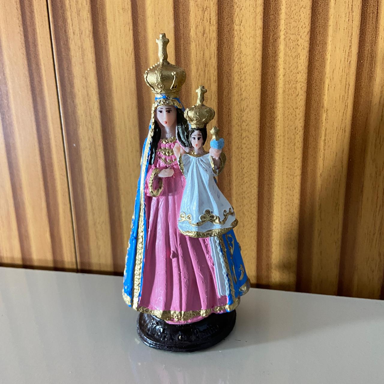 IMAGEM DE RESINA NACIONAL NOSSA SENHORA DA PENHA 14,5CM (1 UNIDADE)