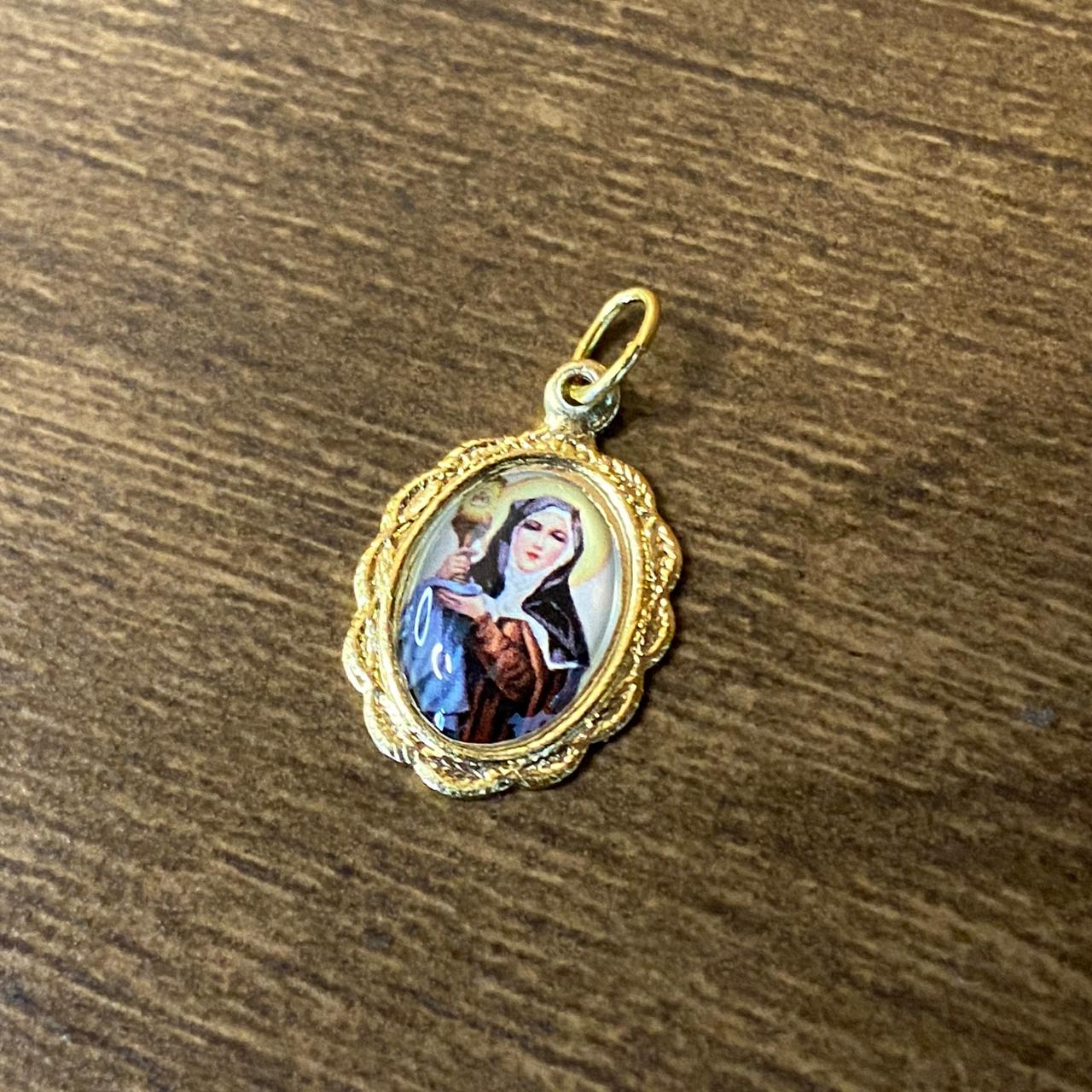 MEDALHA ALUMINIO SANTA CLARA (36 UNIDADES)