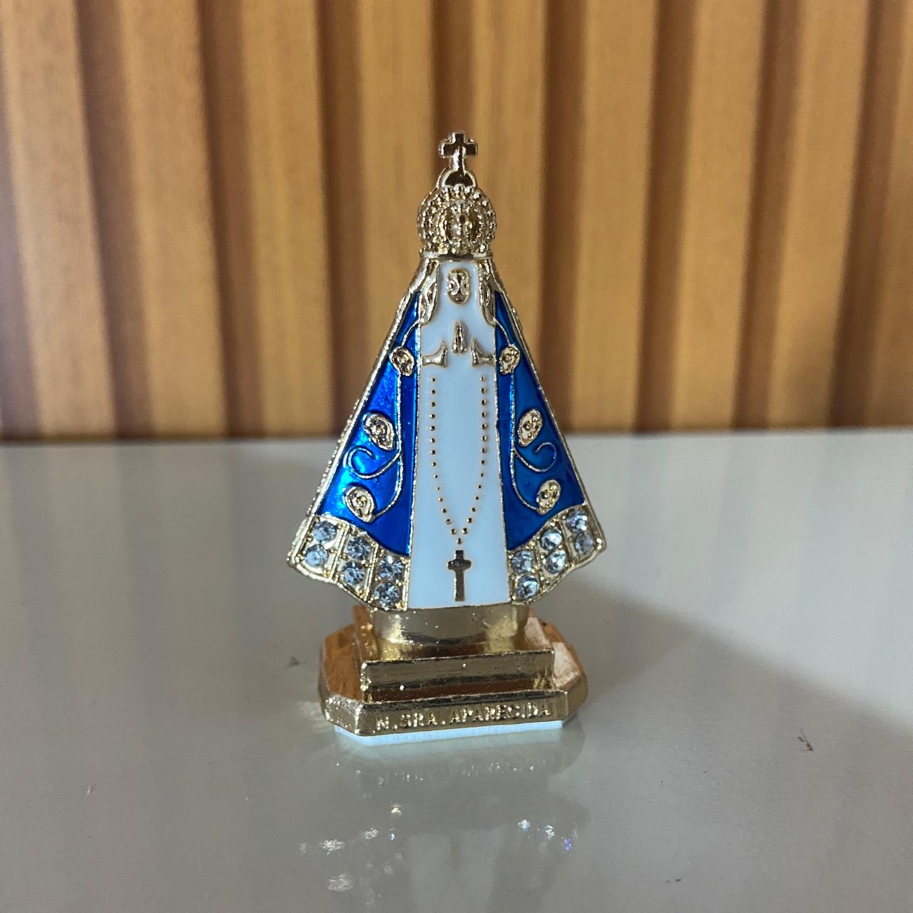 IMAGEM NOSSA SENHORA APARECIDA PARA CARRO BRANCO 06CM (12 UNIDADES)