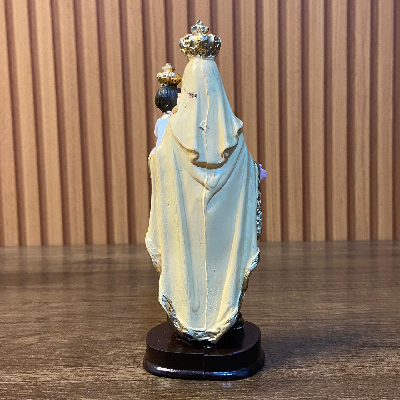 IMAGEM DE RESINA NACIONAL NOSSA SENHORA DO CARMO 15CM (1 UNIDADE)