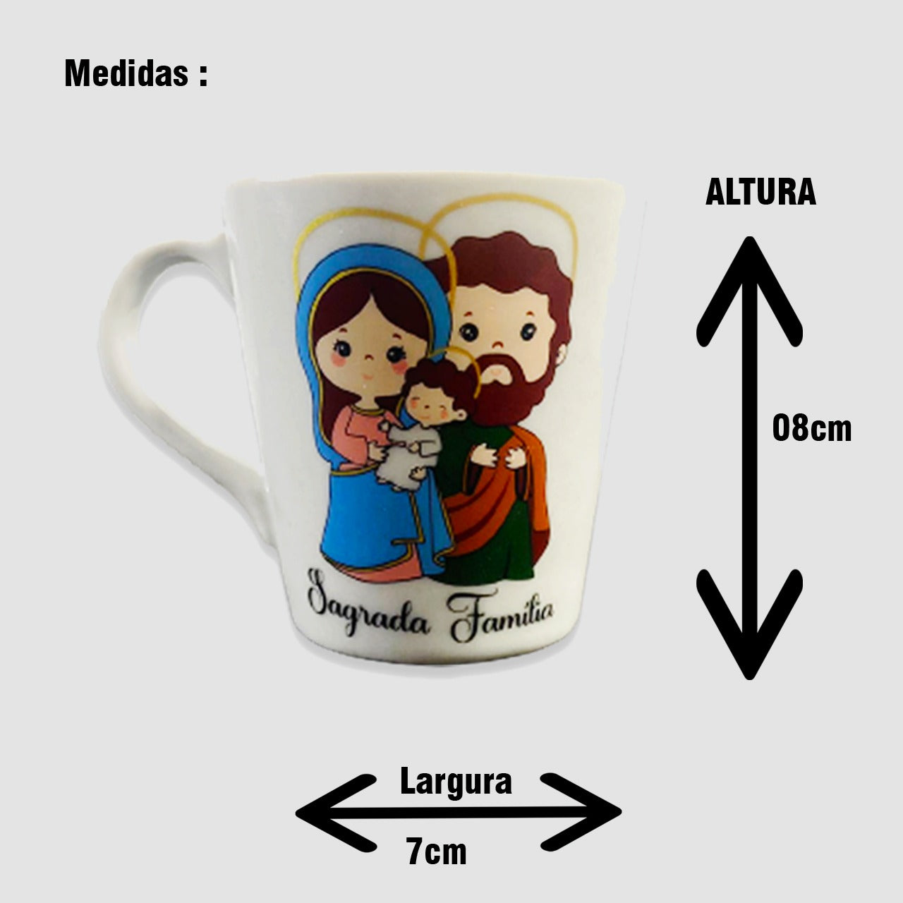 XÍCARA BRANCA SÃO MIGUEL ARCANJO (1 UNIDADE)