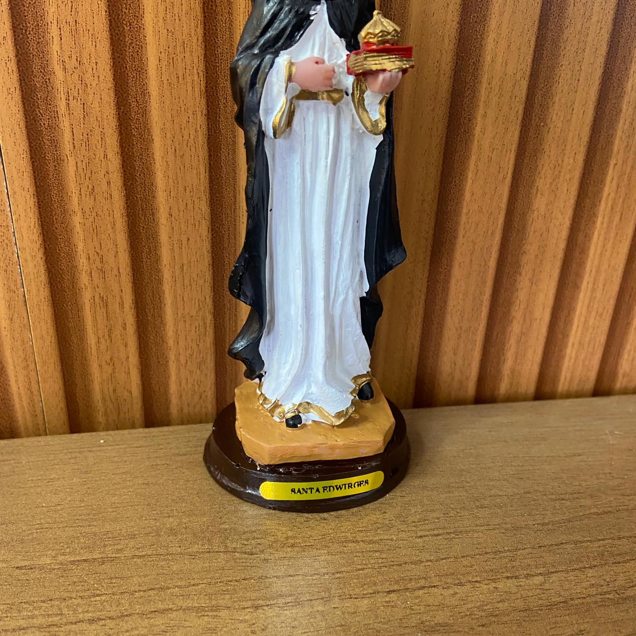 IMAGEM DE RESINA NACIONAL SANTA EDWIGES 15CM (1 UNIDADE)