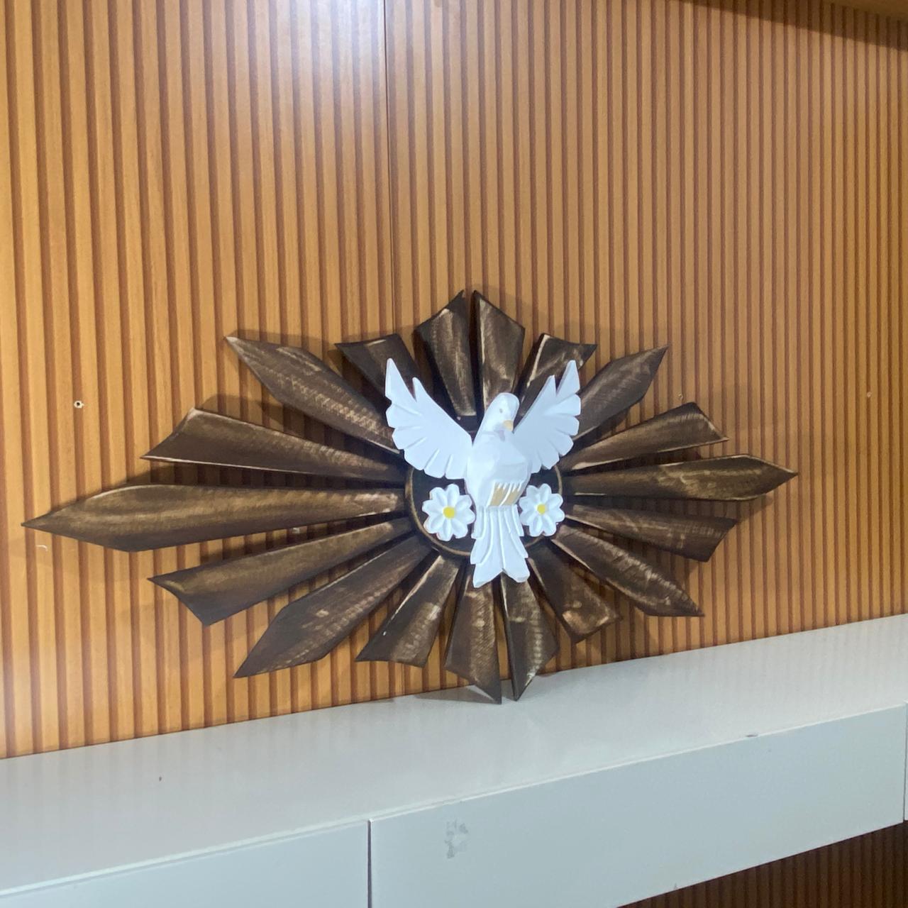 MANDALA MADEIRA MARROM DIVINO ESPIRITO SANTO 48CMX1M (1 UNIDADE)