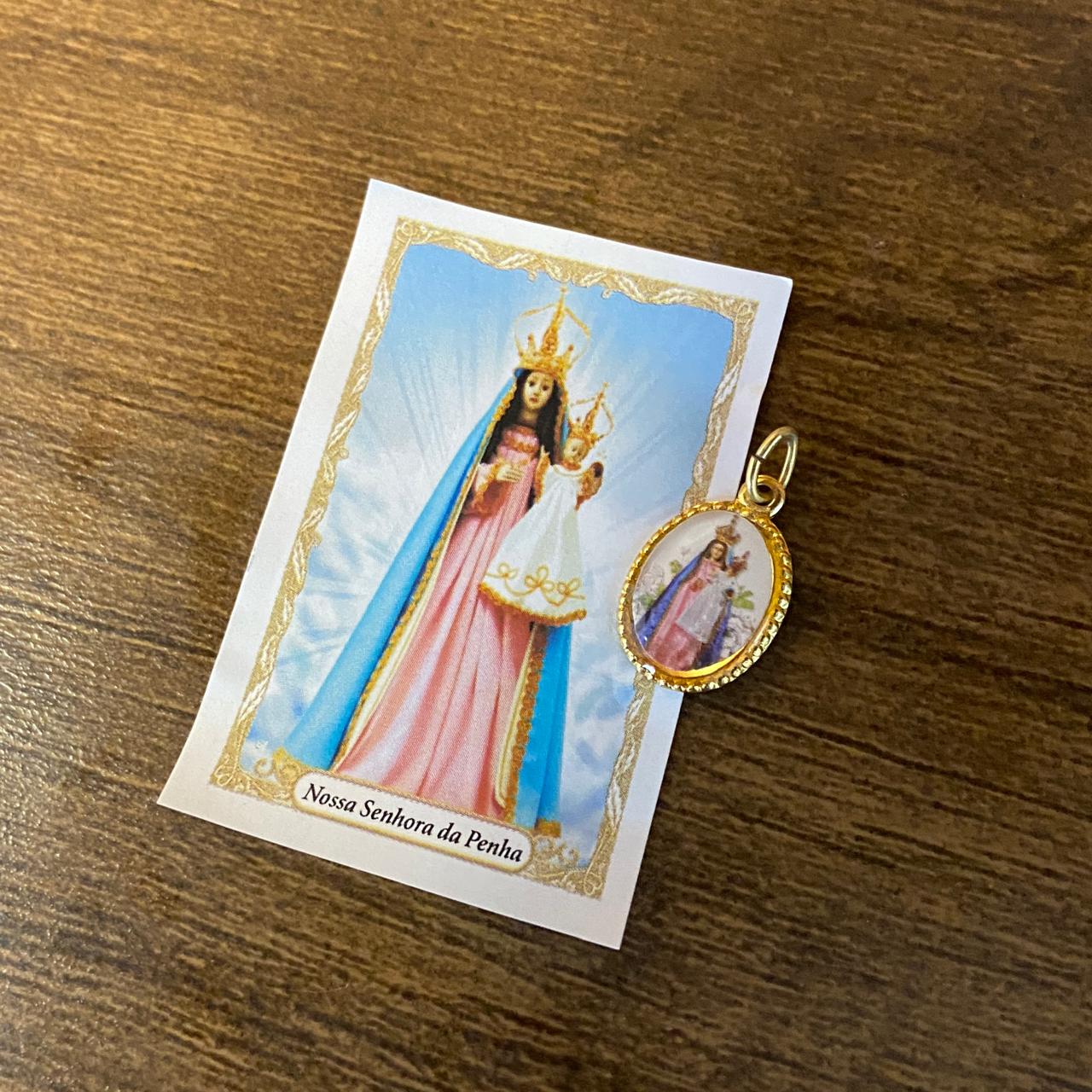 MEDALHA ALUMINIO NOSSA SENHORA DA PENHA (36 UNIDADES)