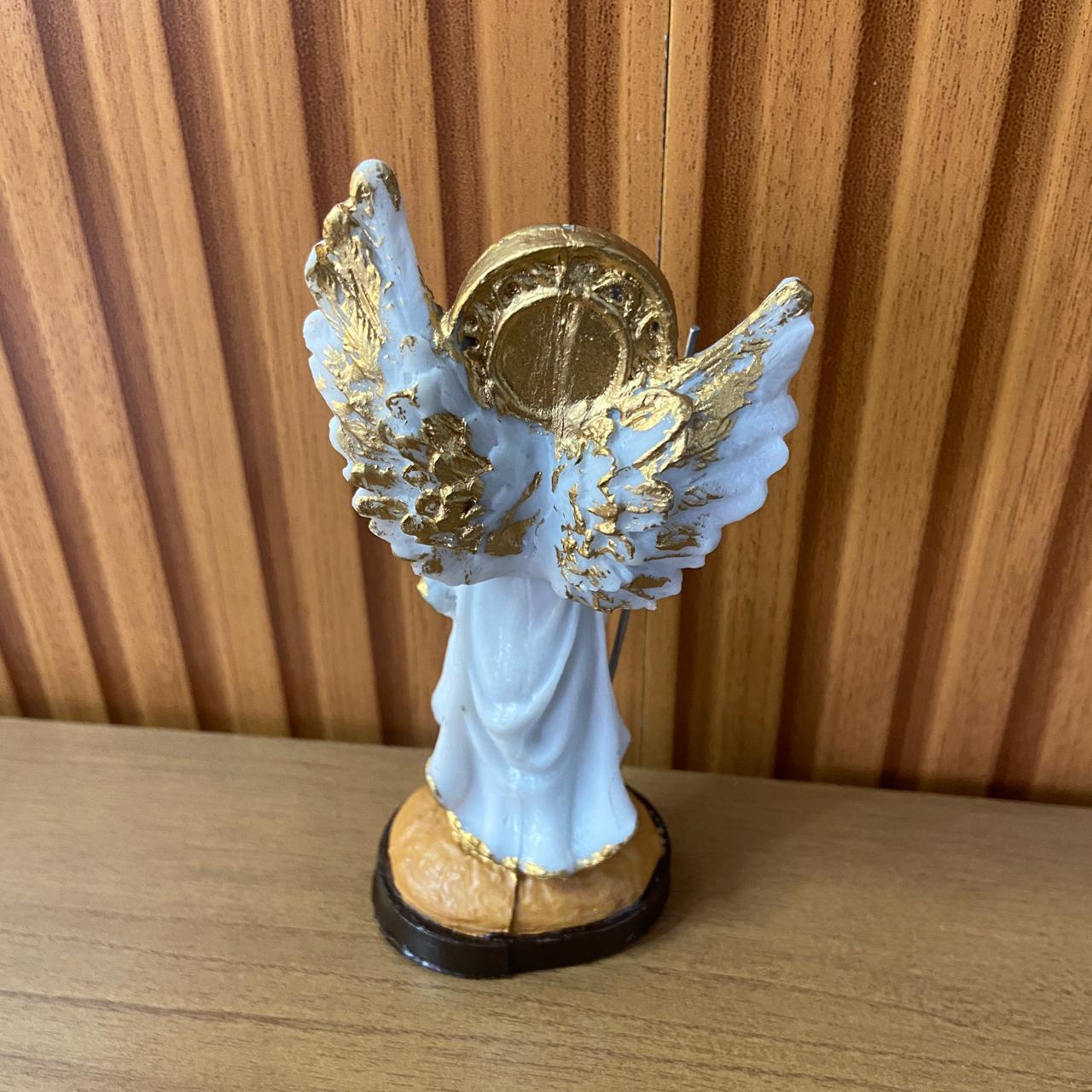 IMAGEM DE RESINA NACIONAL SÃO RAFAEL ARCANJO 14CM (1 UNIDADE)