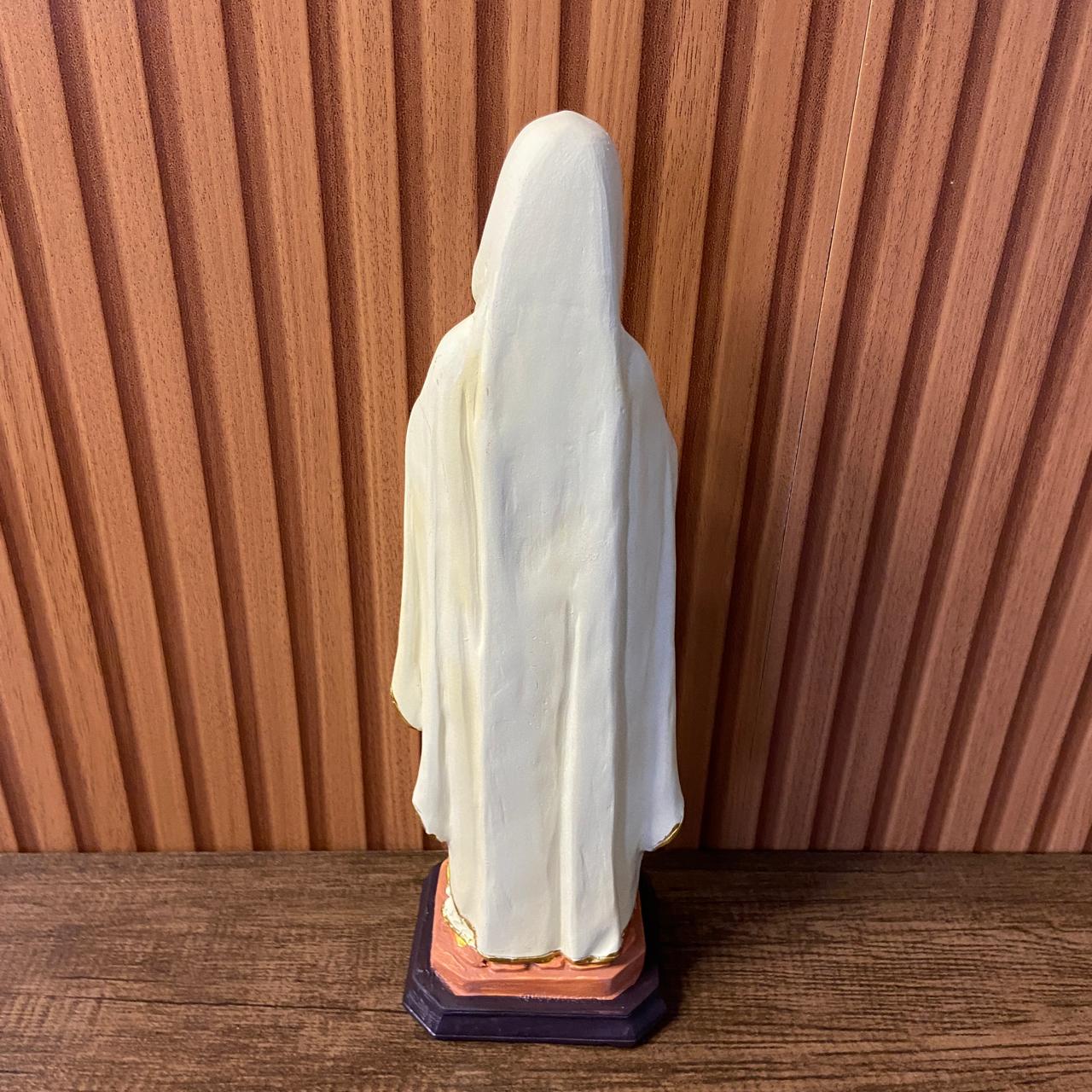 IMAGEM DE RESINA IMPORTADA NOSSA SENHORA DE LOURDES 31CM (1 UNIDADE)