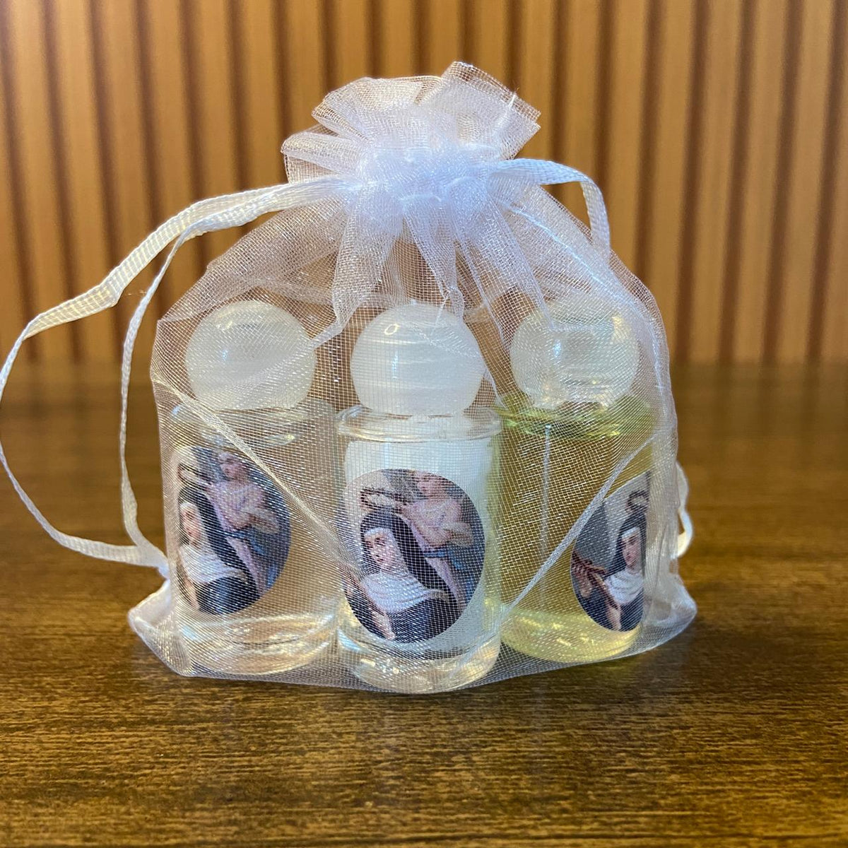 KIT AGUA SAL E ÓLEO SANTA RITA DE CÁSSIA MOD 2 (1 UNIDADE)