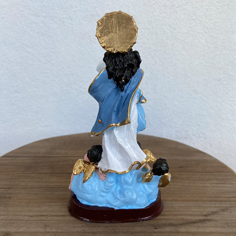 IMAGEM DE RESINA NACIONAL IMACULADA CONCEIÇÃO 15CM (1 UNIDADE)