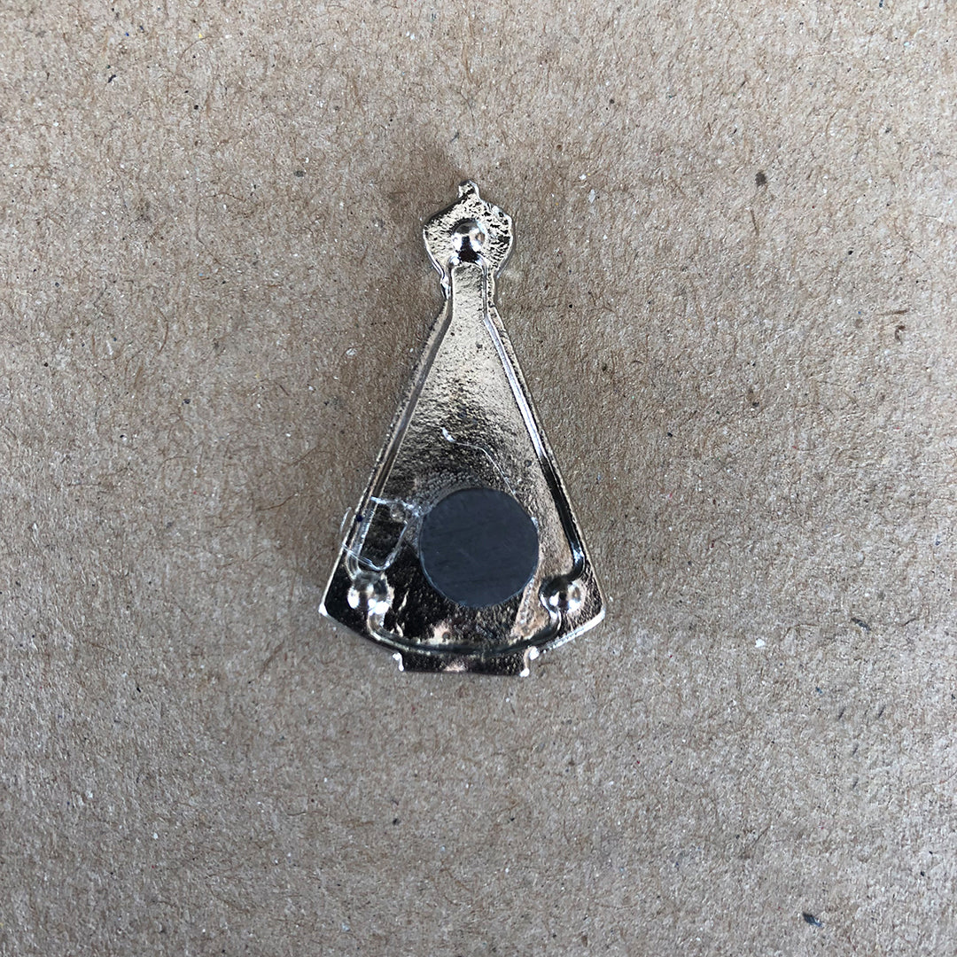 IMÃ METAL NOSSA SENHORA APARECIDA 3,5CM (12 UNIDADES)