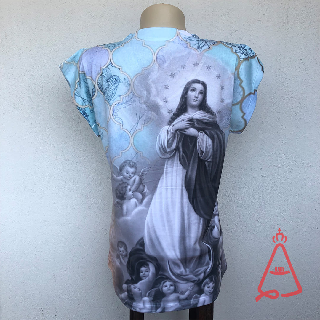 CAMISETA RELIGIOSA IMACULADA CONCEIÇÃO TAMANHO:GG (1 UNIDADE)