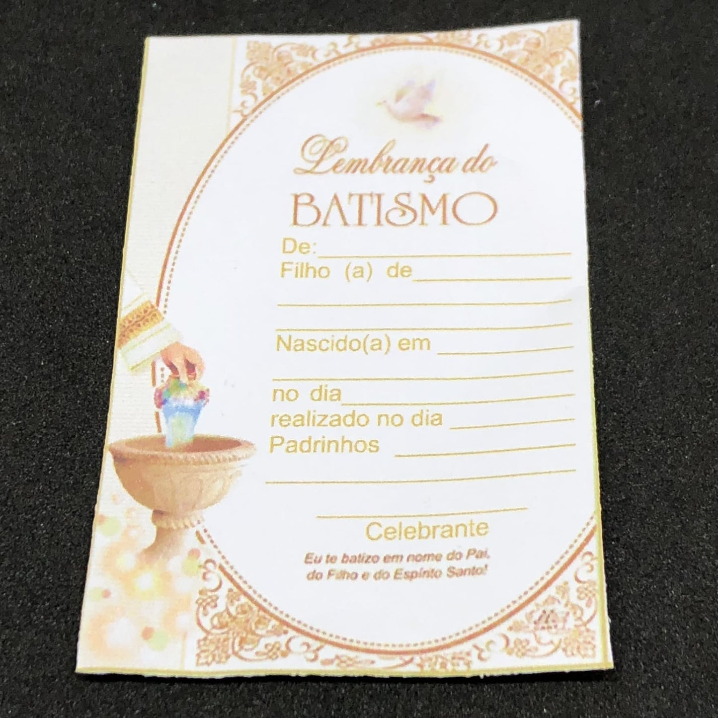 DEZENA DE DEDO PEROLA LEMBRANÇA BATISMO AZUL 6MM (6 UNIDADES)