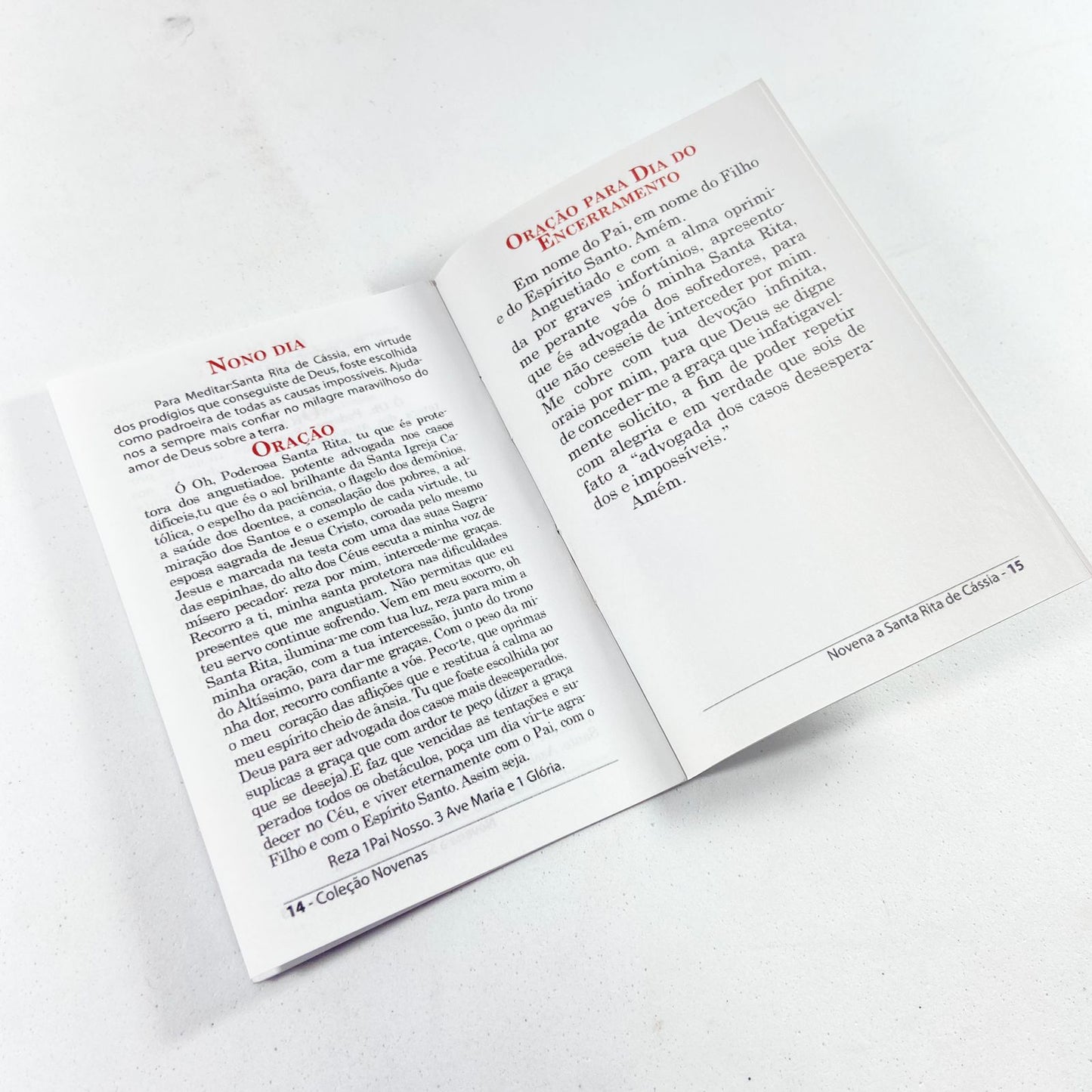 LIVRO NOVENA SANTA RITA (3 UNIDADES)