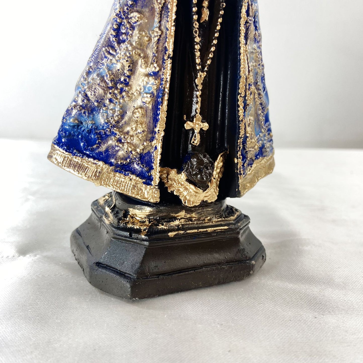IMAGEM DE GESSO NOSSA SENHORA APARECIDA PINTADA MOD 2 15CM (1 UNIDADE)