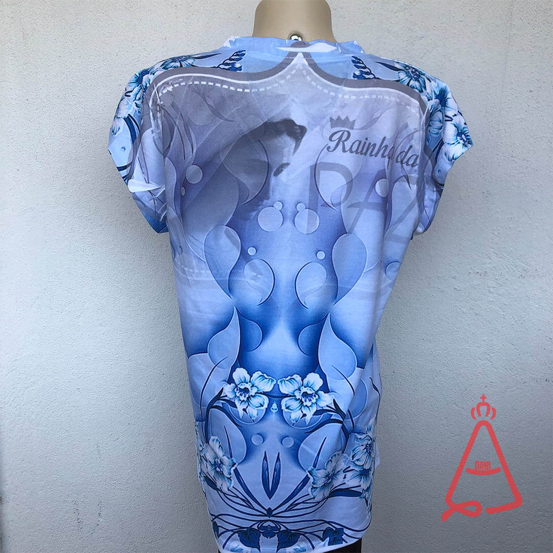 CAMISETA RELIGIOSA RAINHA DA PAZ TAMANHO:G (1 UNIDADE)