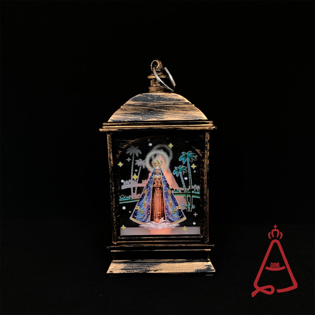 VELA LED LAMPARINA NOSSA SENHORA APARECIDA 13CM (1 UNIDADE)