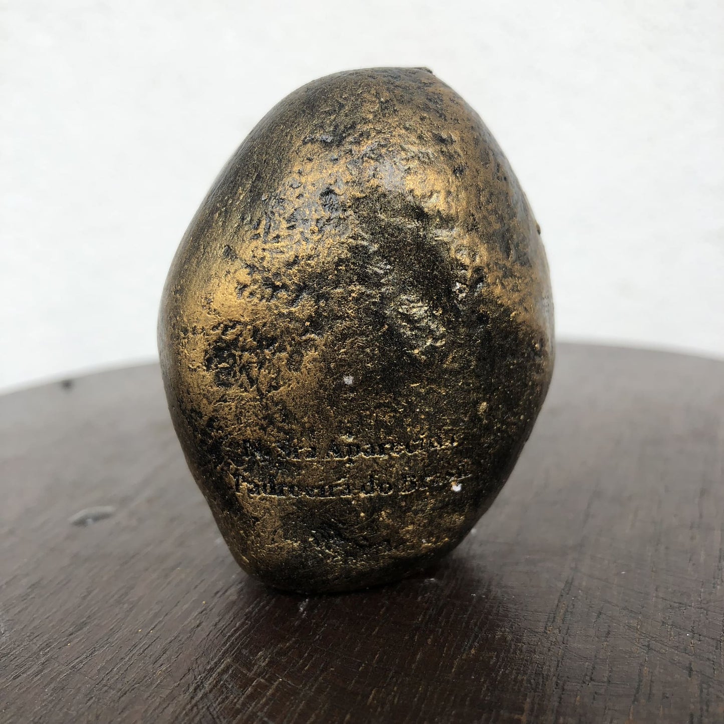 IMAGEM DE GESSO NOSSA SENHORA APARECIDA ESTAMPADA OURO VELHO 07CM (1 UNIDADE)