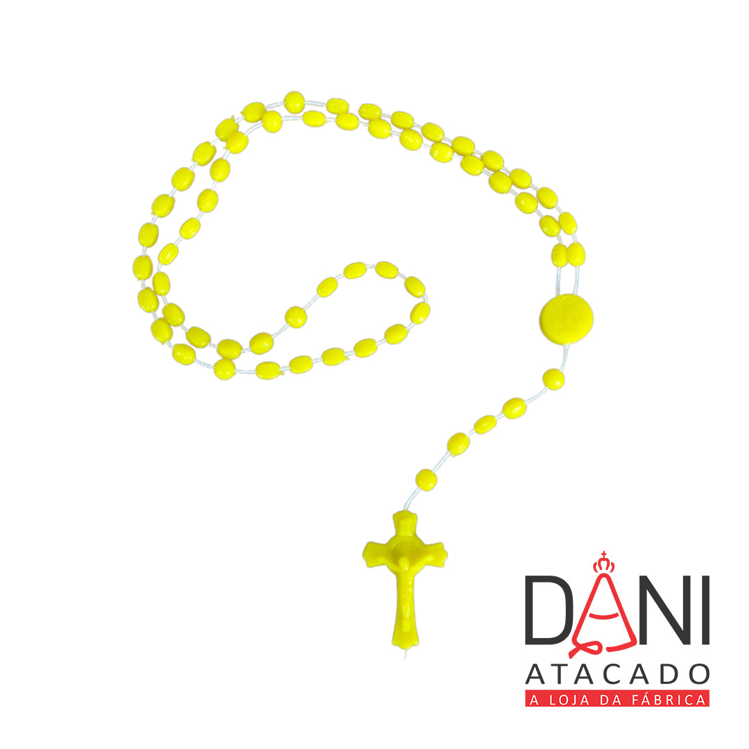 TERÇO ACRÍLICO G AMARELO FOSCO 6MM (12 UNIDADES)
