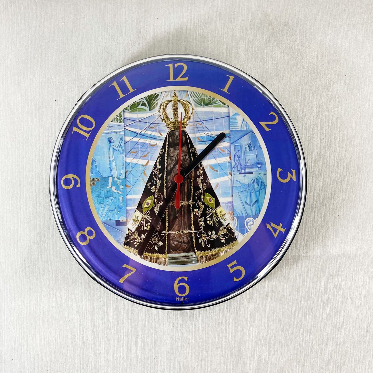 RELÓGIO ACRÍLICO NOSSA SENHORA APARECIDA 23CM (1 UNIDADE)