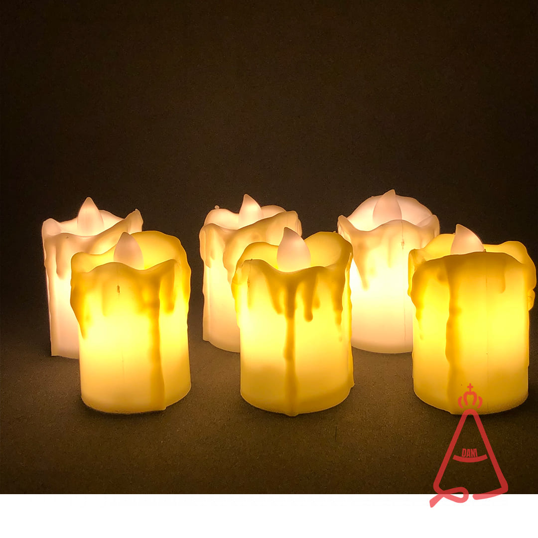 KIT VELA ELETRÔNICA COM 6 UNIDADES (1 UNIDADE)