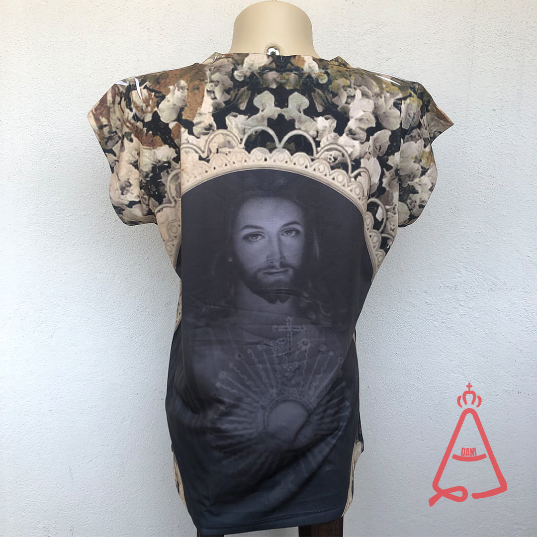 CAMISETA RELIGIOSA JESUS MISERICORDIOSO TAMANHO:G (1 UNIDADE)