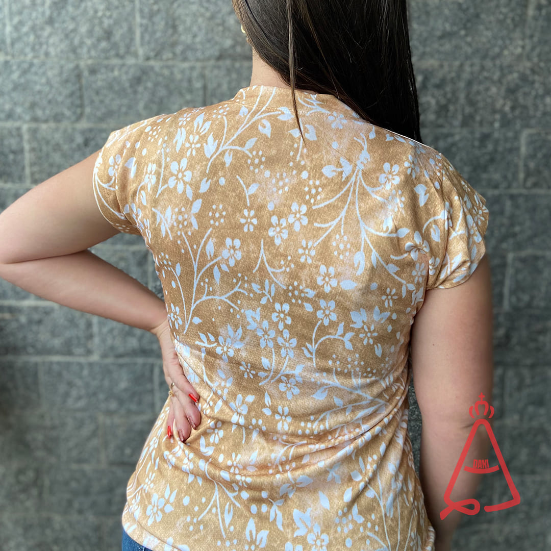 CAMISETA RELIGIOSA SANTISSIMO SACRAMENTO FLORIDO TAMANHO:GG (1 UNIDADE)