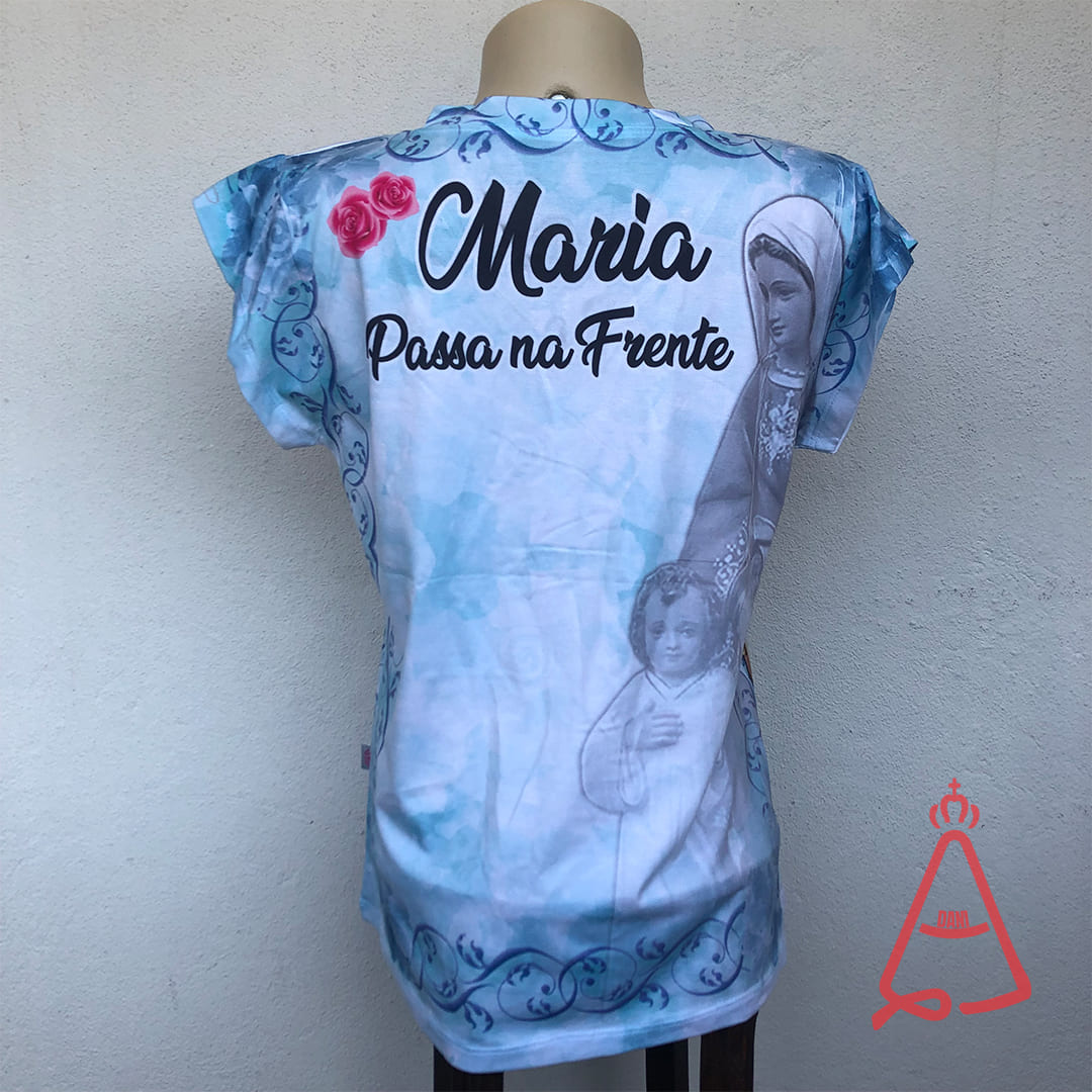 CAMISETA RELIGIOSA MARIA PASSA A FRENTE TAMANHO:GG (1 UNIDADE)
