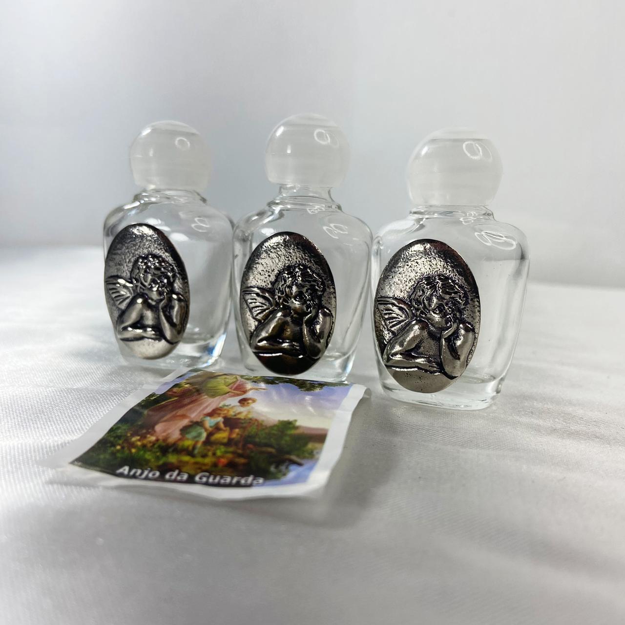 PORTA AGUA BENTA DE VIDRO ANJO DA GUARDA (3 UNIDADES)