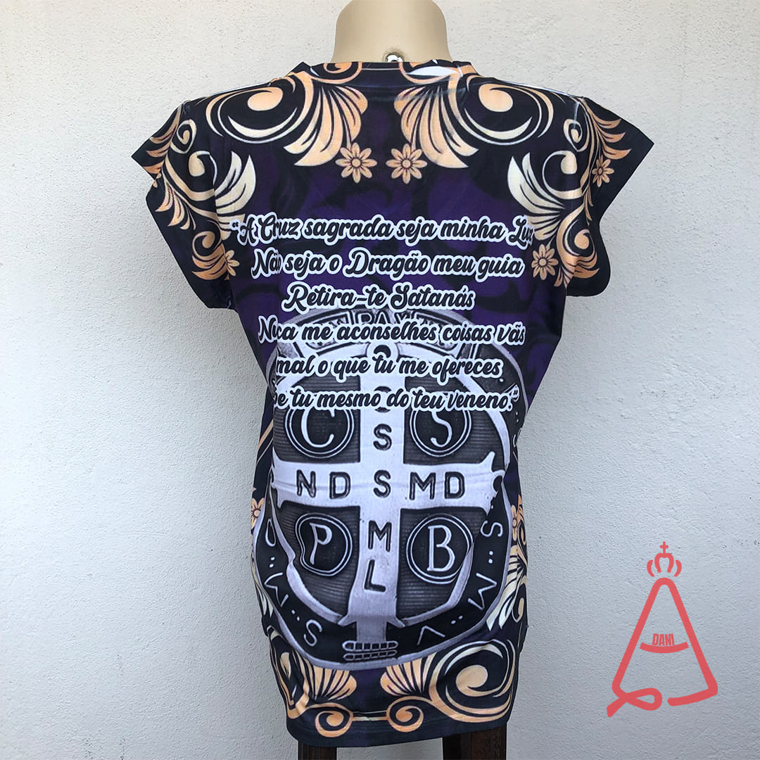 CAMISETA RELIGIOSA SÃO BENTO TAMANHO:G (1 UNIDADE)