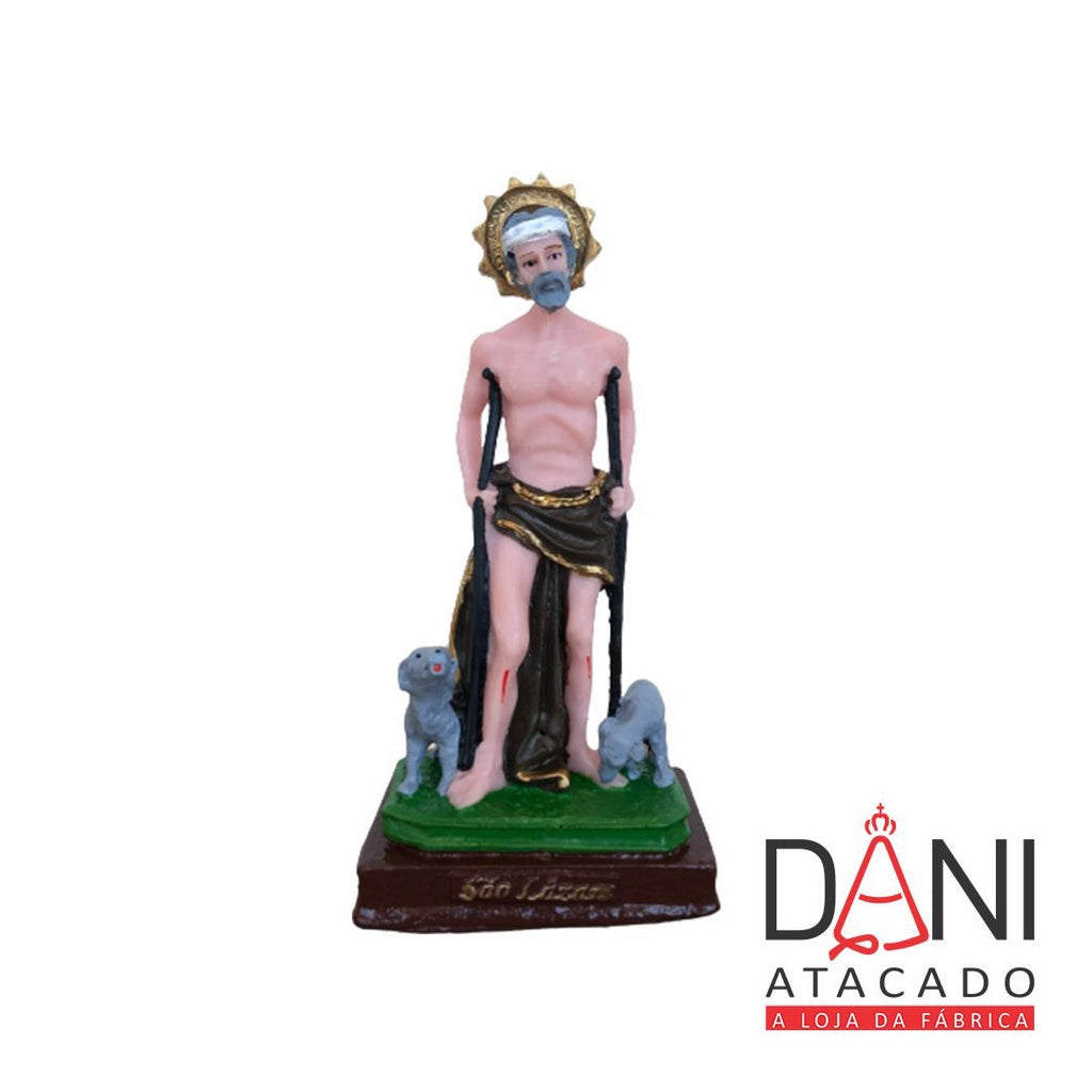 IMAGEM DE RESINA NACIONAL SÃO LAZARO 15CM (1 UNIDADE)