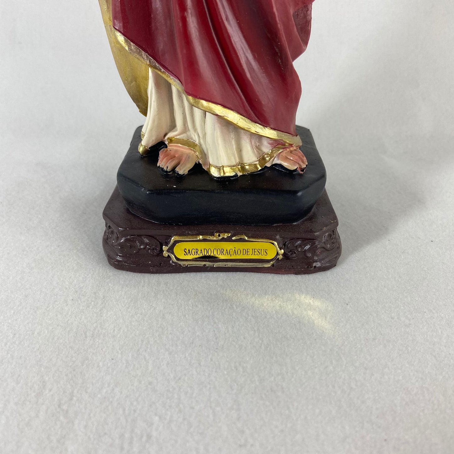 IMAGEM DE RESINA IMPORTADA SAGRADO CORAÇÃO DE JESUS 30CM (1 UNIDADE)