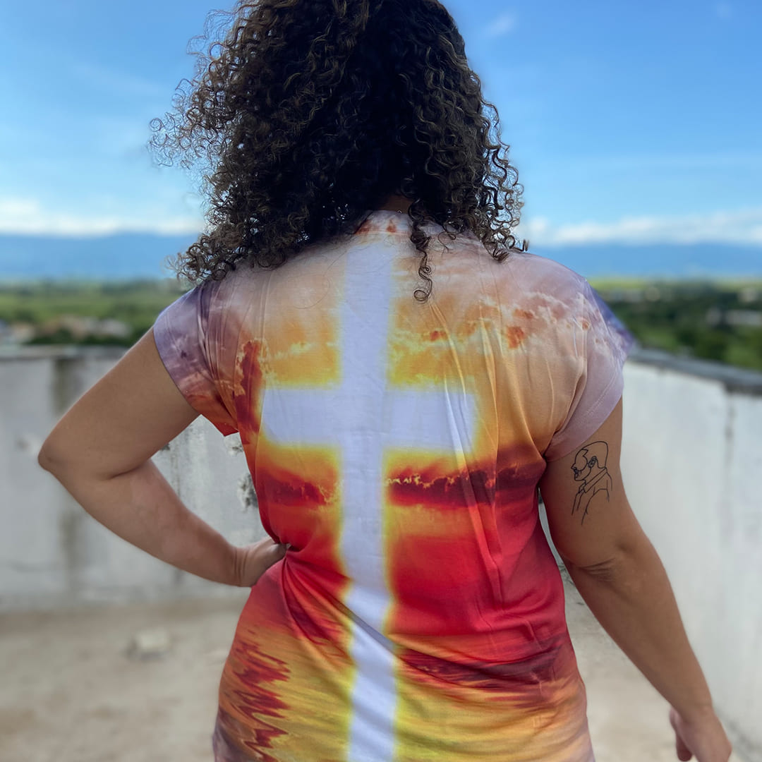 CAMISETA RELIGIOSA SANTAS CHAGAS TAMANHO:G (1 UNIDADE)