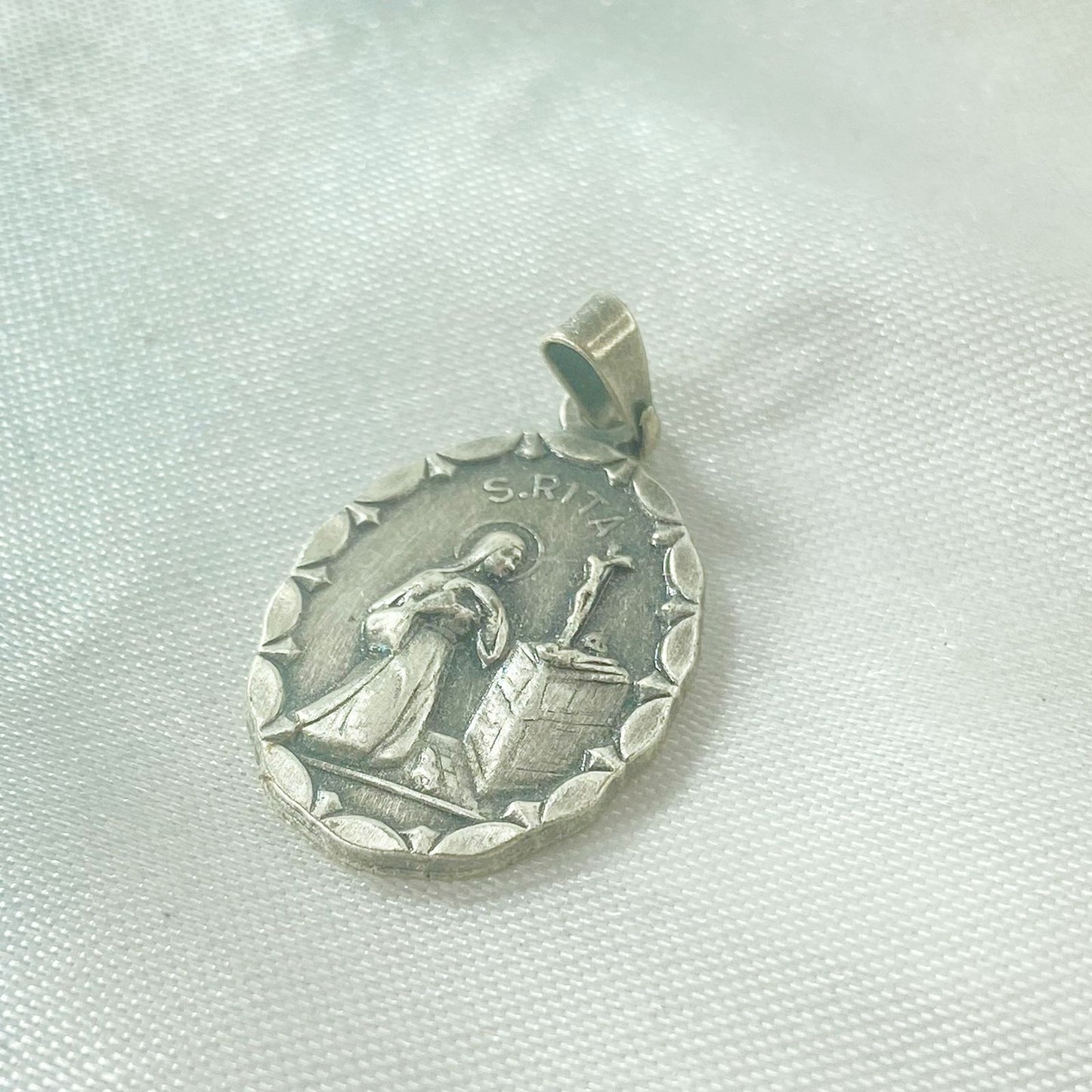 MEDALHA ITALIANA SANTA RITA (6 UNIDADES)